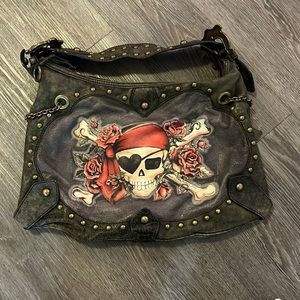 Isabella Fiore leather skull bag